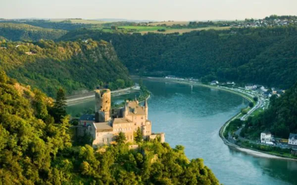 Rhine Valley vineyards and castles